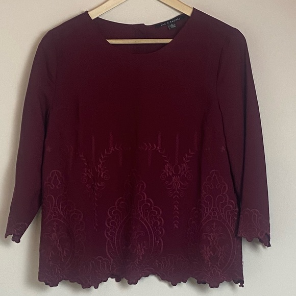 Zac & Rachel Bohemian Embroidered Blouse Top Size Small - Picture 3 of 13